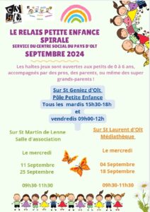 Halte Jeux Relais Petite enfance Spirale à St Geniez d'Olt