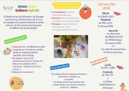 Halte Jeux Relais Petite enfance Spirale à St Geniez d'Olt