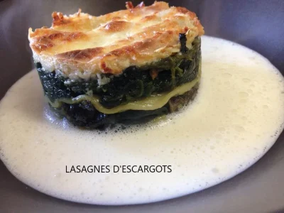 Les lasagnes d'escargot