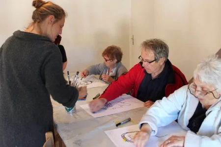 Atelier de pratique pour compléter la visite du Musée