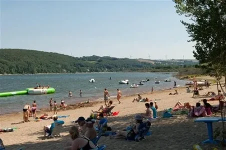 La plage du camping