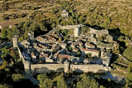 Vue aérienne La Couvertoirade