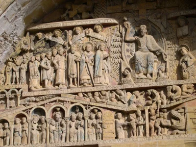 Le tympan du Jugement dernier - visite de Conques (Groupes)