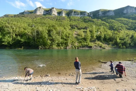 Plage privée sur le Tarn