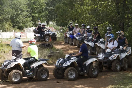 Parc de Loisirs des Bouscaillous Séminaire l'initiation préalable avant tout départ de randonnée en quad