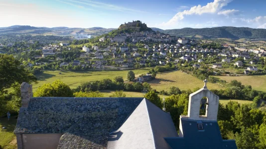 Le Château de Sévérac depuis la Chapelle Notre-Dame de Lorette