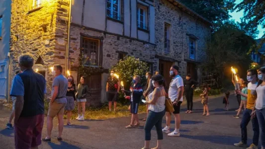 Visite aux flambeaux de Sauveterre de Rouergue - Bastide royale